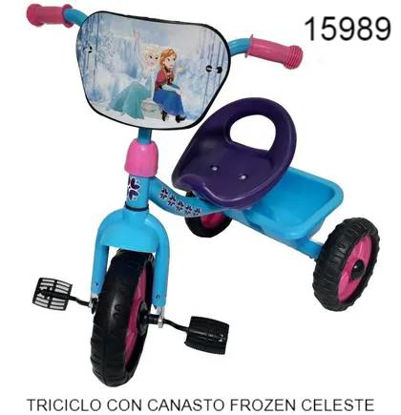 Imagen de TRICICLO CON CANASTO FROZEN CELESTE 7.26